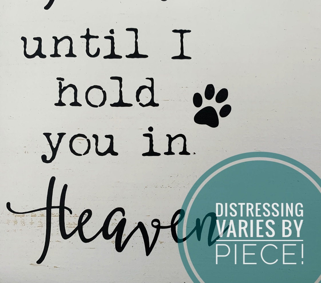 Dog Sympathy Gift | Pet Memorial Gift | Cat Remembrance Sign With Collar Hook & Photo Clip | Pet Loss Condolence Sign | In Loving Memory